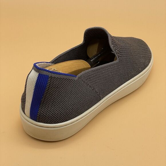 Rothy's The Original Slip On Sneaker Women’s 8.5 Athletic Boat Shoe Blue Stripe - Picture 3 of 16